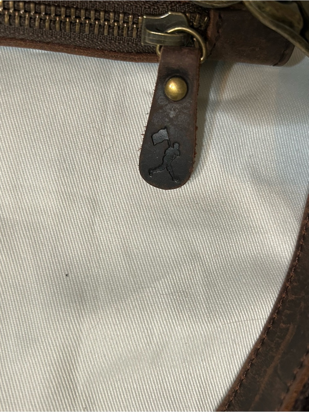 Leather Crossbody Bag in Dark Brown - Classic Women's Shoulder Bag - Picture 8 of 11